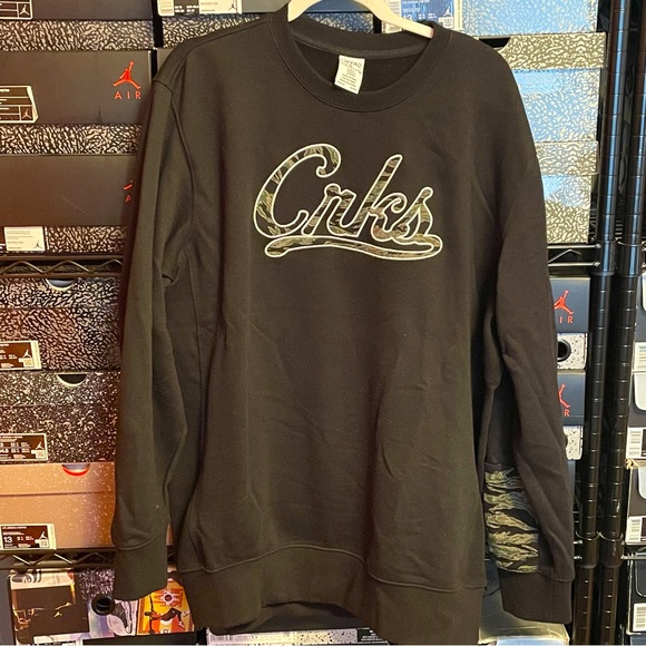 Crooks & Castles Other - Crooks and Castles Pullover Sweatshirt Mens Size XXL Black and Camo Logo